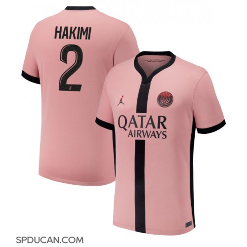 Muški Nogometni Dres Paris Saint-Germain Achraf Hakimi #2 Rezervni 2024-25 Kratak Rukav